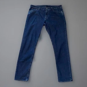 Ermenegildo Zegna Slim Fit Jeans 38x33 Indigo Blue Cotton Straight Leg0 - Picture 1 of 6