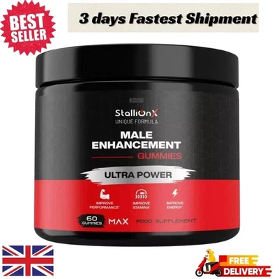 Stallion X , 60 Gummies, Supports performance, Max Serving , Boost Stamina (UK)
