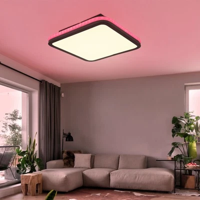 Plafonnier Télécommande LED Dimmable RGB Big Light - Photo 1/4