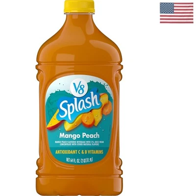 Splash Mango Peach Flavored Juice 64 fl oz - Perfect for Smoothies & Snacking - Image 1 of 4