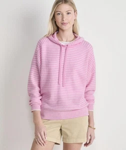 Vineyard Vines Seaspun Cashmere Hoodie Sweater $248 MSRP Stripe Pink Size S - Picture 1 of 8