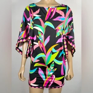 Cubierta de natación Trina Turk para mujer nueva con etiquetas talla extra pequeña XS Birds of Paradise - Imagen 1 de 7