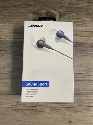 Bose SoundSport In-Ear Headphones Audio Only Charcoal Black (741776-0140) - Image 1 of 4