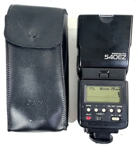Flash Canon Speedlite 540EZ con estuche, funciona en excelente estado - Imagen 1 de 9