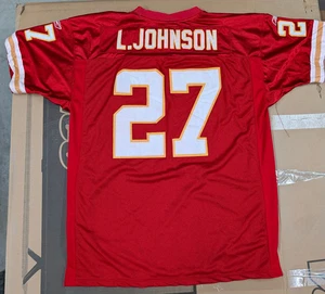 Authentic Larry Johnson Chiefs Trikot #27 Reebok Stitched On-Field Gr. 52 LESEN - Bild 1 von 21