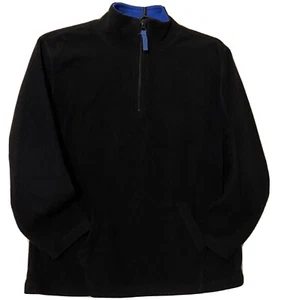 Arizona- Black/Blue- Boys Size M (10/12)- Half Zip Sweater - Picture 1 of 8