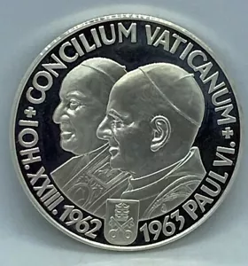 1962-1963 Argenteus III (3) Ducat Silver Conciliun Vaticanum 1.4468 oz 50mm Dia. - Picture 1 of 9