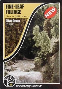 Woodland Scenics F1133 Hoja Fina Follaje Verde Oliva Bolso Tren Paisaje - Imagen 1 de 1