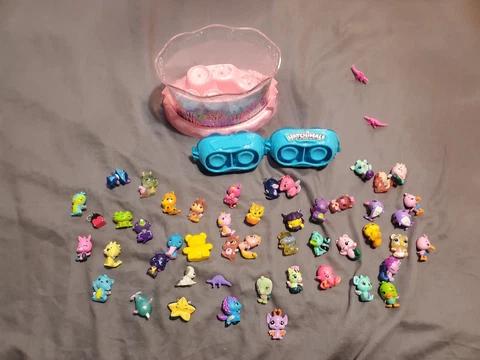 Large Mixed Lot Of Assorted Hatchimals Collectible Mini Figures Toys aquarium Cover
