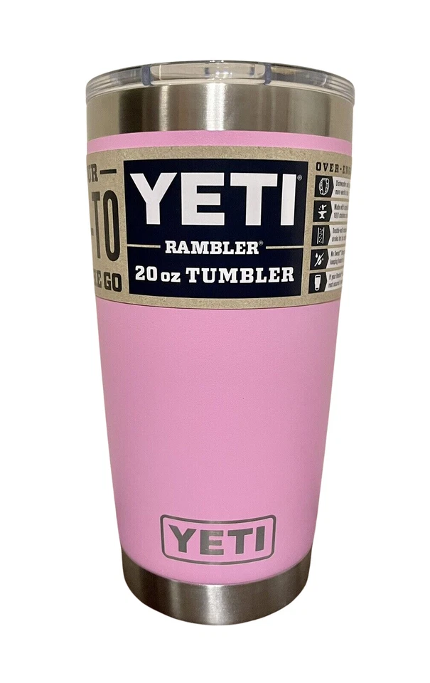 YETI Rambler Tumbler with Magslider Lid - 20oz, Power Pink