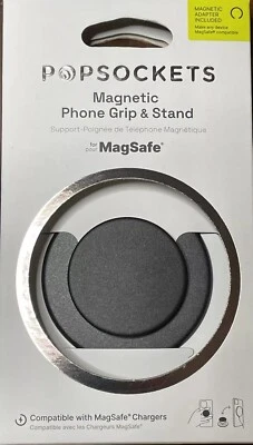 Empuñadura y soporte magnético para teléfono PopSockets; MagSafe - negro (NUEVO) Foto 1 de 4
