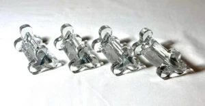 Set 4 Vintage PORTIEUX Klarglas Messerbänkchen Besteckhalter - Bild 1 von 8