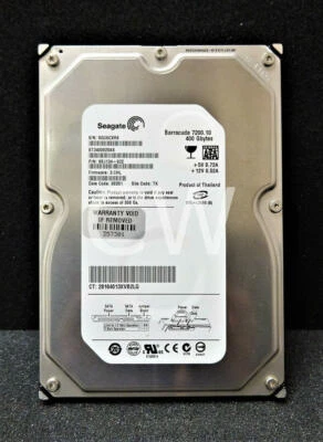 ST3400820AS Seagate 9BJ134-622 400GB 7.2K RPM 3Gb/s 3.5" SATA HDD Hard Drive - Image 1 of 2