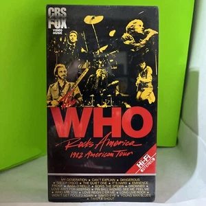 The Who Rocks America 1982 American Tour VHS 1984 CBS Fox Sealed - Picture 1 of 6