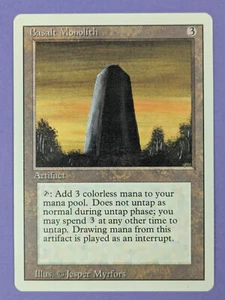 MTG Magic The Gathering: Revised Edition: Basalt Monolith Uncommon - MP - Picture 1 of 2