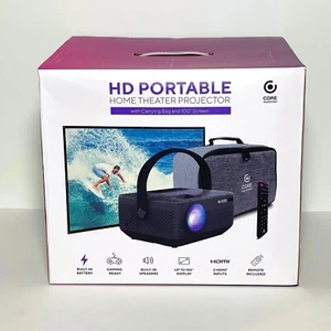Core Innovations Portable Projector HD 1080P Home Theater Bundle 100" Screen - Picture 1 of 6