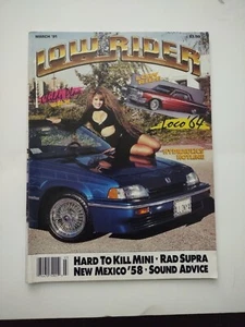 Lowrider Magazine Mini Truckin' March 1991 America's #1 Cruising Magazine - Picture 1 of 20