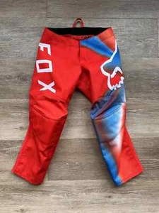 $70 NEW GENUINE FOX RACING 180 TOXSYK PANTS FLO RED KIDS 5 MX BMX ATV 29726-110 - Picture 1 of 4
