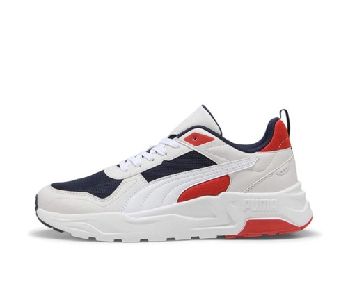 Puma Trinity 2 LT Bianco Blu Rosso Scarpe Uomo Sportive Sneakers 400231 03