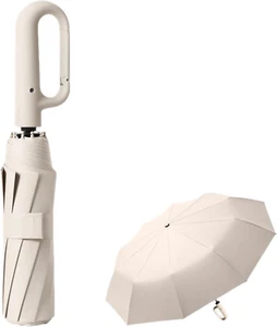 Travel Folding Golf Umbrella 10 Ribs Automatic Open/Close,Lightweight Compact Po - Picture 1 of 7