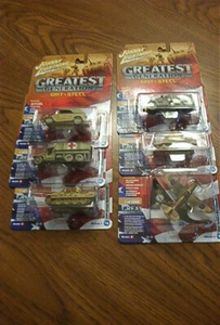 Juego de 6 vehículos militares Johnny Lightning 2018 Greatest Generation Grit&Steel - Imagen 1 de 3
