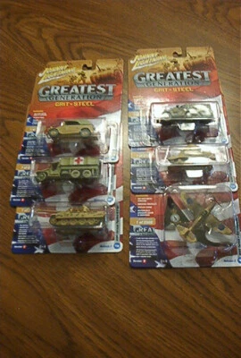 Johnny Lightning 2018 Greatest Generation Grit&Steel Military Vehicles Set of 6 - Image 1 of 3