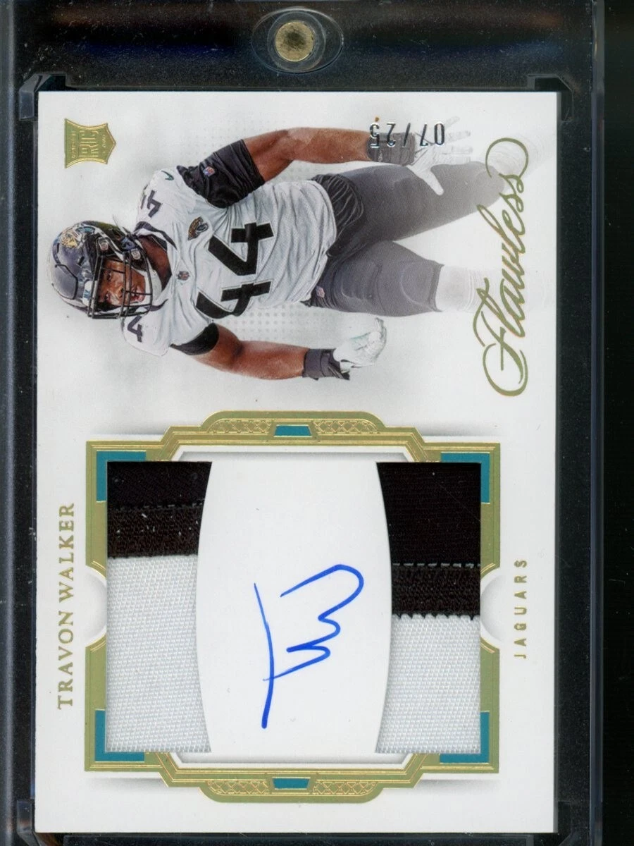 2022 Panini Flawless Travon Walker Rookie Dual Patch Auto Jaguars /25 NFL