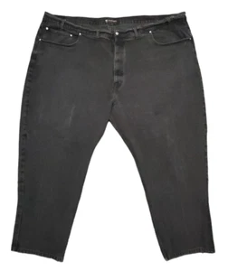 Pantalones de mezclilla negros descoloridos Polo Ralph Lauren talla 60 (medidas 57x30 17,5" tiro alto) A17 - Imagen 1 de 11