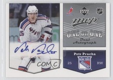 2007-08 Upper Deck MVP One on Dual Petr Prucha Henrik Lundqvist #OA-LP Auto HOF