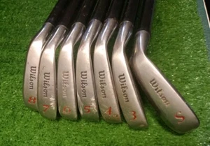 Wilson Deep Red Iron Set *S,4-8* Left-Handed Fat Shaft Tri-Ply+ - Picture 1 of 10