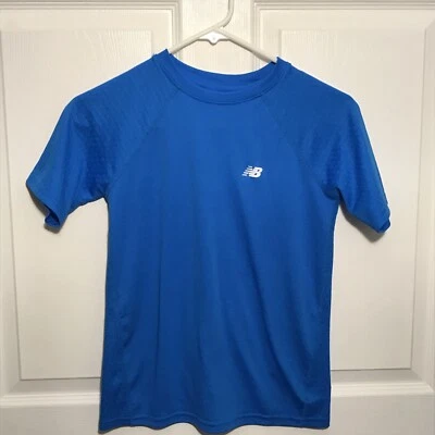 New Balance Boys Short Sleeve T-Shirt Size M 10/12 Blue - Изображение 1 из 4