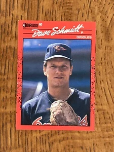 Donruss 1990 Baseball Card - Dave Schmidt #524 Orioles - Picture 1 of 2