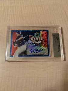 2021 Leaf Metal Draft STATE PRIDE GUNNAR HOGLUND MOJO BLUE AUTO PROOF 1/1 - Picture 1 of 2