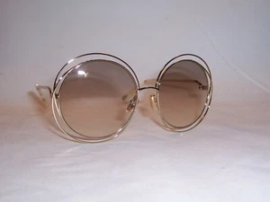 NEW CHLOE SUNGLASSES CH 0045S 005 GOLD/BROWN 58MM AUTHENTIC 0045 - Picture 1 of 9