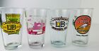Wisconsin Beer Brewery Pint Drinking Glasses. 4 Different Glasses