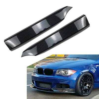 Protector labial alerón lateral parachoques delantero para BMW Serie 1 E82 E88 M-Tech 2008-13 Foto 1 de 4