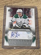 2019-20 Upper Deck Signature Sensations Miro Heiskanen #SS-MH Auto