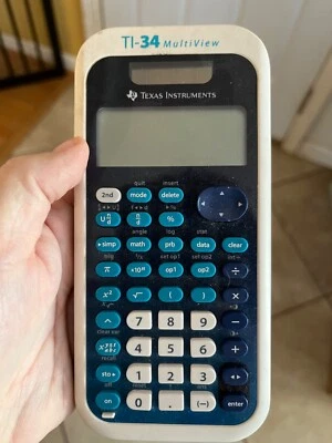 Texas Instruments TI-34 MultiView Scientific Calculator 4 Line Works No Cover - Image 1 of 3