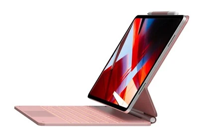 Teclado/Trackpad/Funda para iPad 12.9/13" - Comprobar modelos compatibles - Oro Rosa Foto 1 de 3