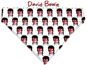 David Bowie Perro Bandana Sobre el Cuello Perro Perro Bandana Cuello Perro Bandaña Rock - Imagen 1 de 11