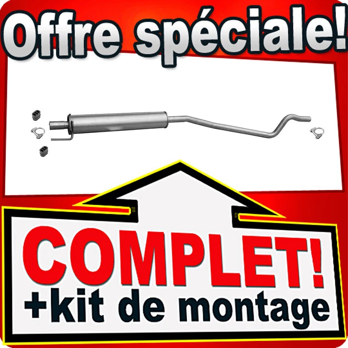 Silencieux Intermédiaire pour OPEL COMBO 1.4 16V 1.6 8V 87, 90CH 2001-2011 - Photo 1/1