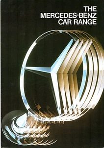 Mercedes-Benz Range 1988-90 UK Market Foldout Brochure 190 W124 S-Class SEC SL  - Picture 1 of 2