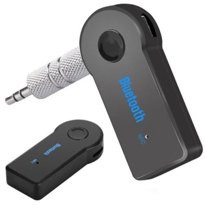 RICEVITORE ADATTATORE JACK 3.5mm VIVAVOCE BLUETOOTH V3.0 AUTO AUX STEREO AUDIO - Foto 1 di 7