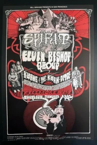 1971 NORMAN ORR SPIRIT ELVIN BISHOP BILL GRAHAM FILLMORE POSTER BG 265 1ST MINT! - Picture 1 of 1