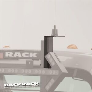BackRack Antenna Mounting Bracket Driver/Passenger Side Universal OEM Black