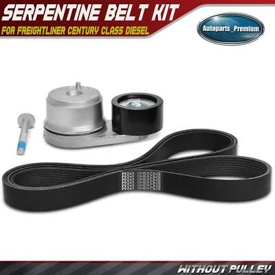 Kit de componentes de transmisión por correa serpentina de 2 piezas para Freightliner Century Class DIESEL Foto 1 de 4