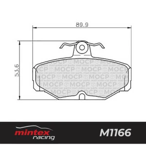 Pastillas de freno de alto rendimiento Mintex Racing MDB1287 M1166 - Imagen 1 de 1