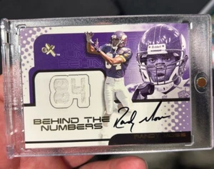2001 Fleer E-X Behind The Numbers AUTO Randy Moss #/84 - Picture 1 of 2