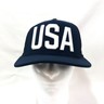 Nike True USA Dri Fit Navy Blue White Snapback Hat Men's Baseball Cap Mesh Back 