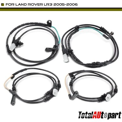 4Pcs Disc Brake Pad Wear Sensor for Land Rover LR3 2005 2006 Front & Rear Side - Image 1 of 4